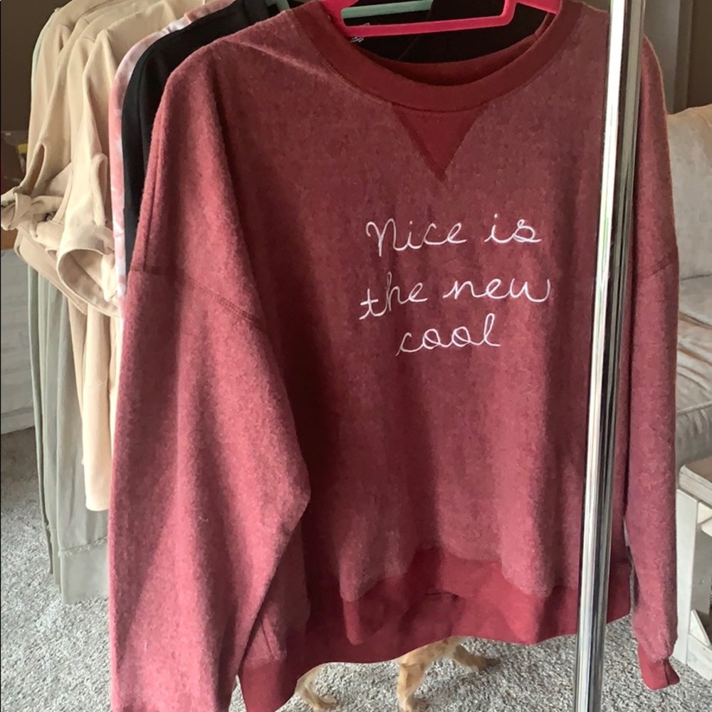 Super soft graphic crewneck